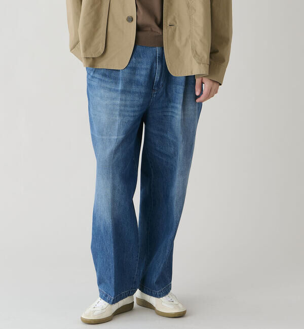  「FARAH | ツータック ワイドデニムパンツ MEN」|デニム|INDIGO