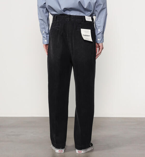  「FARAH | ツータック ワイドデニムパンツ MEN」|デニム|