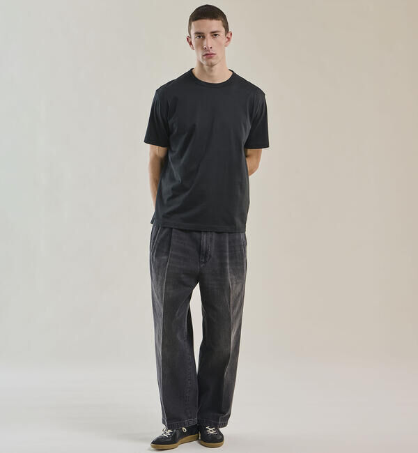  「FARAH | ツータック ワイドデニムパンツ MEN」|デニム|