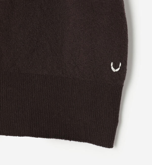 UNFIL「UNFIL | ボトルネック 半袖プルオーバー WOMEN」|ニット・セーター|