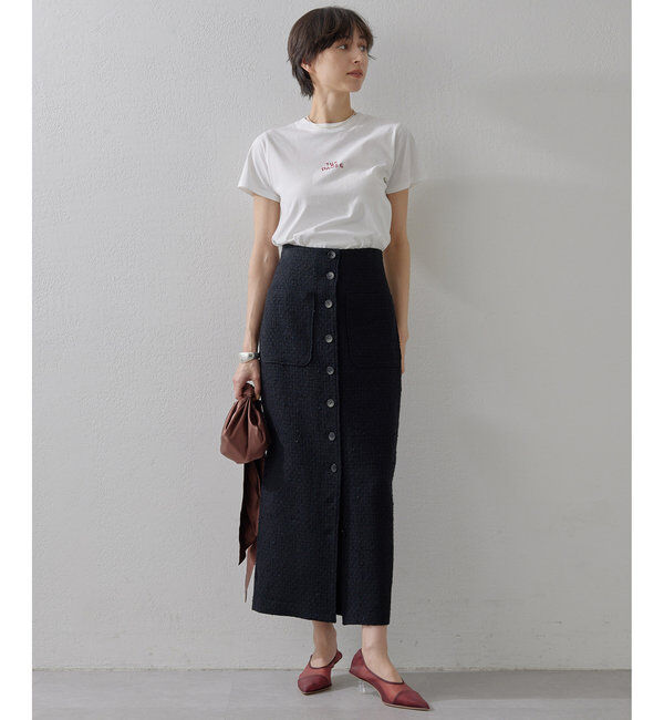 THE PAUSE「【THE PAUSE】THE PAUSE刺繍Tシャツ」|Tシャツ・カットソー|