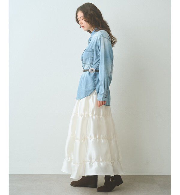  「シアーボリュームスカート」|スカート|