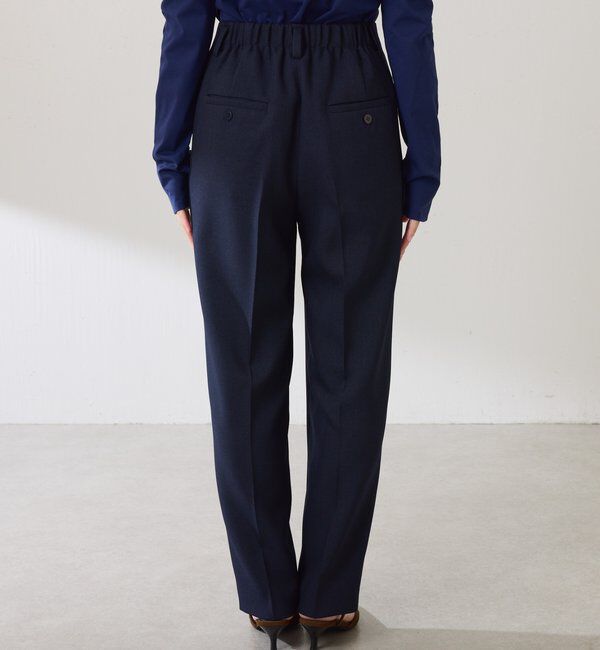  「ウールライクテーパードパンツ」|チノ|