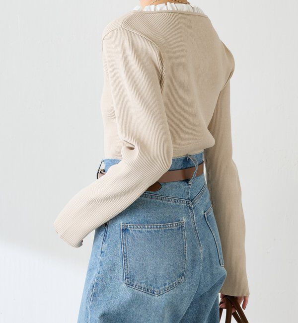  「フリルリブニット」|ニット・セーター|