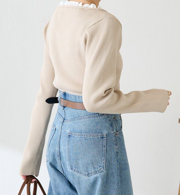  「フリルリブニット」|ニット・セーター|