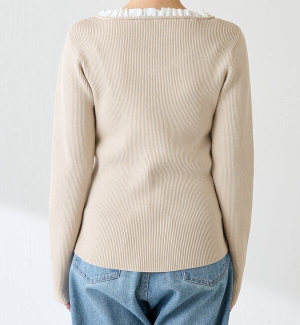  「フリルリブニット」|ニット・セーター|