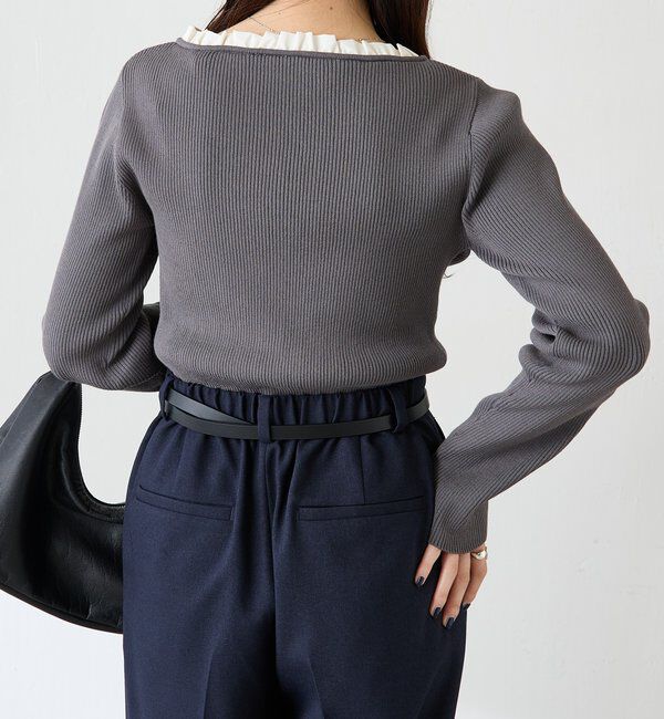  「フリルリブニット」|ニット・セーター|