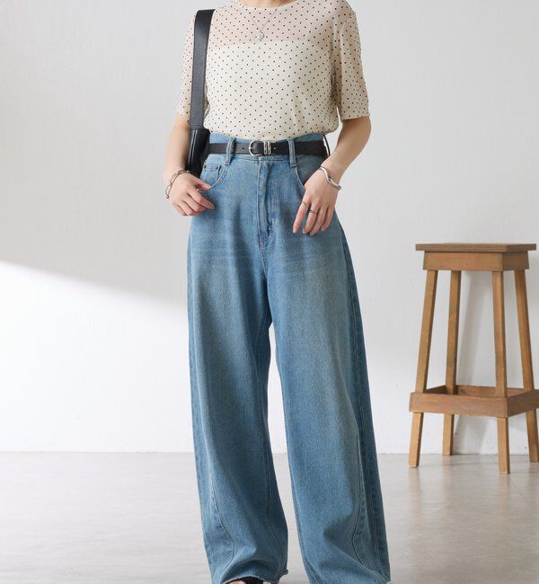  「【トレンドアイテム】シアードットチュールカットソー/アンサンブル」|Tシャツ・カットソー|