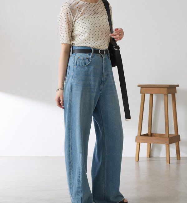  「【トレンドアイテム】シアードットチュールカットソー/アンサンブル」|Tシャツ・カットソー|