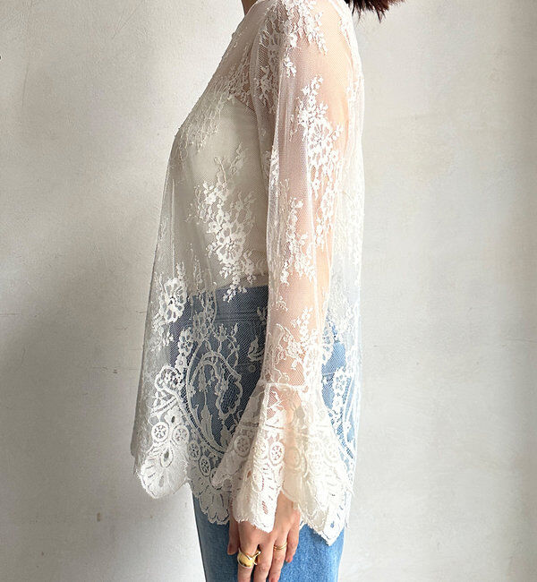  「レースフレアブラウス」|シャツ・ブラウス|