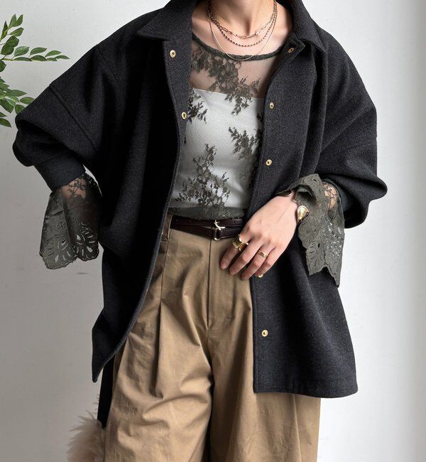  「レースフレアブラウス」|シャツ・ブラウス|