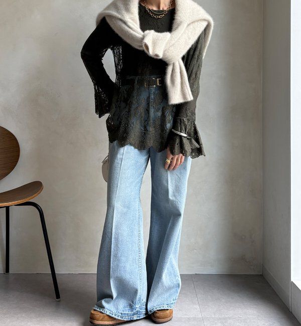  「レースフレアブラウス」|シャツ・ブラウス|