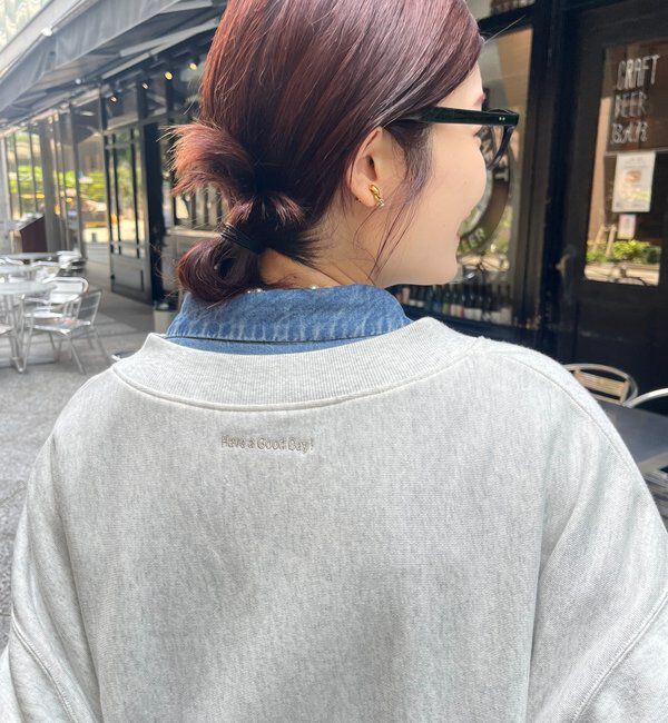  「【新色追加】【インフルエンサー OKOCHI企画】ハーフジップスウェット」|Tシャツ・カットソー|