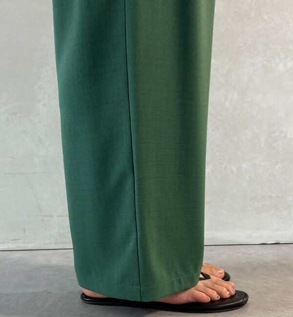  「接触冷感ワイドパンツ」|チノ|