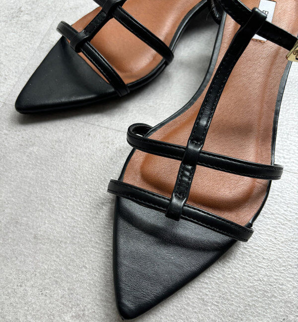  「ポインテッドストラップサンダル」|パンプス|