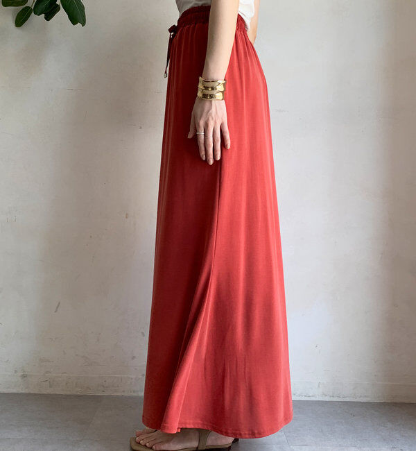  「【セットアップ可】ソフトロングスカート」|スカート|