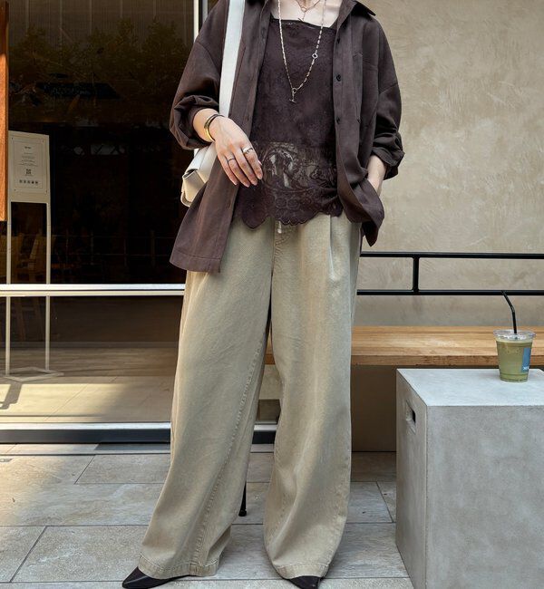  「デニムワイドイージーパンツ」|デニム|