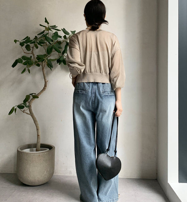  「デニムワイドイージーパンツ」|デニム|