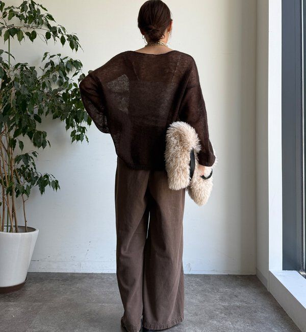  「デニムワイドイージーパンツ」|デニム|