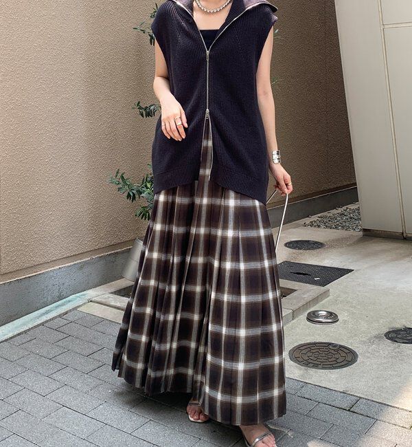  「チェックプリーツスカート」|スカート|