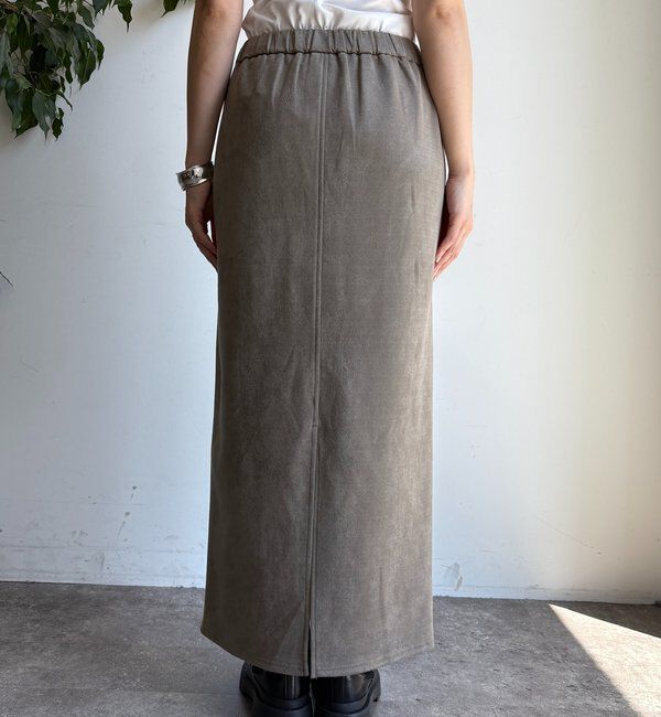  「スウェードダンボールIラインスカート」|スカート|