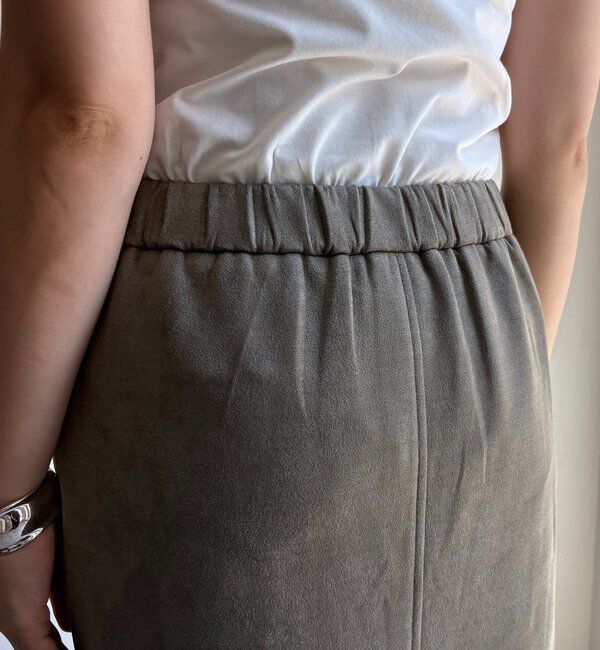  「スウェードダンボールIラインスカート」|スカート|