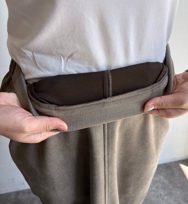  「スウェードダンボールIラインスカート」|スカート|