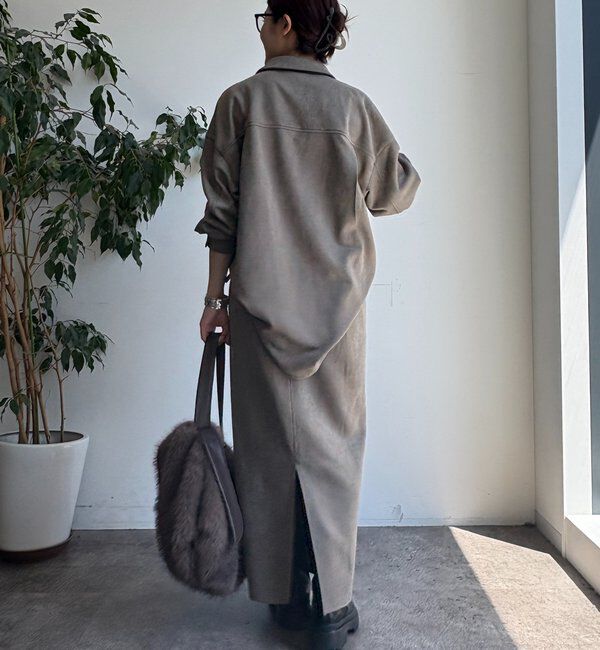  「スウェードダンボールIラインスカート」|スカート|