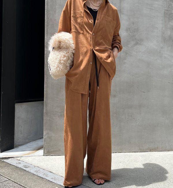  「スウェードタックパンツ」|チノ|