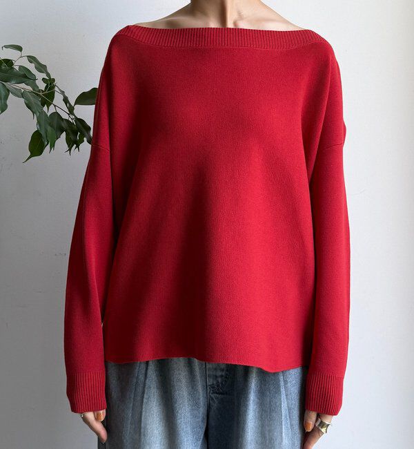  「ボートネックプルオーバー」|ニット・セーター|