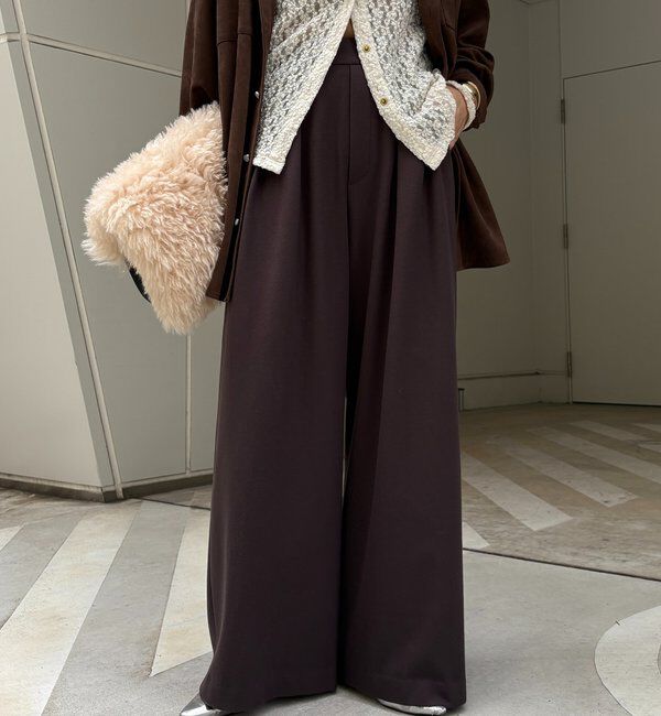  「ウォームタックワイドパンツ」|チノ|