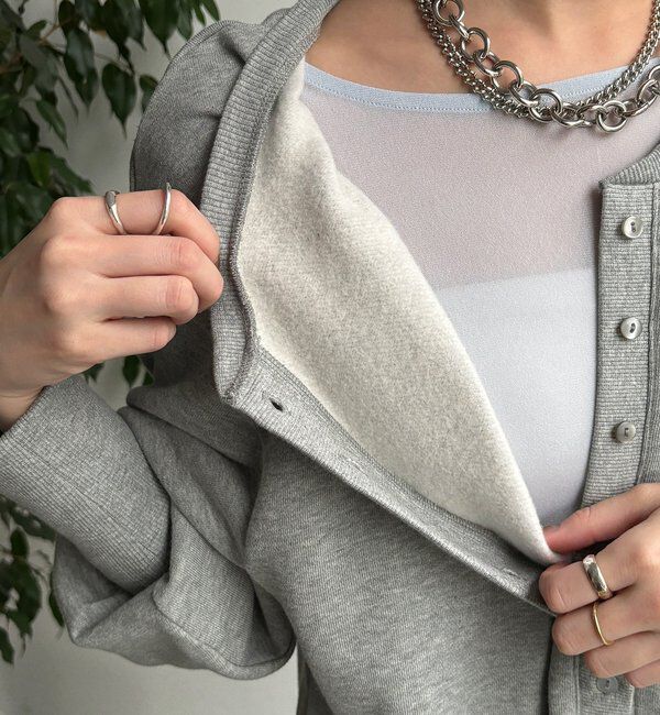  「裏毛裏起毛ヘンリーネックワンピース」|ワンピース|