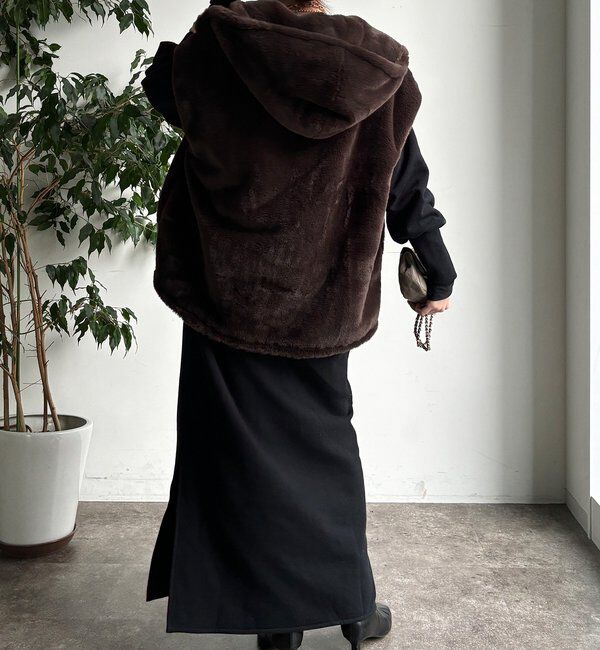  「裏毛裏起毛ヘンリーネックワンピース」|ワンピース|