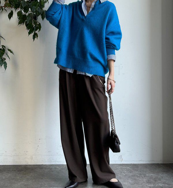  「深Vスリットニット」|ニット・セーター|