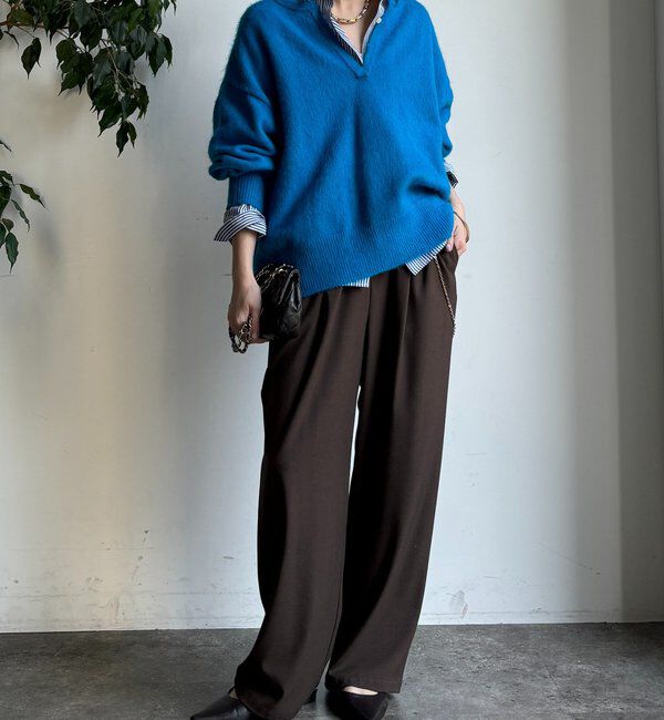  「深Vスリットニット」|ニット・セーター|