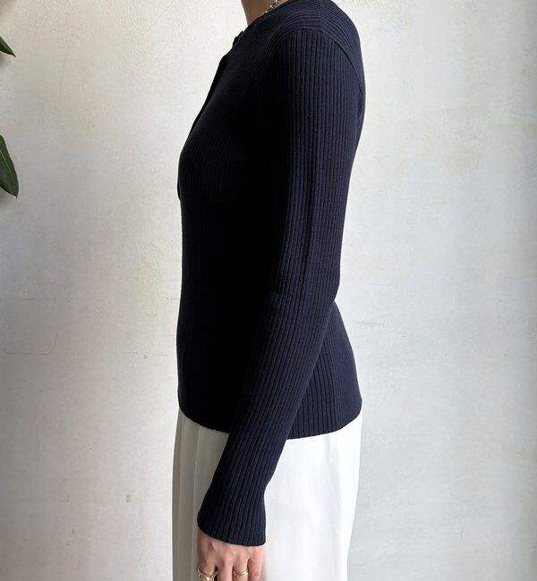  「ヘンリーネックリブニット」|ニット・セーター|