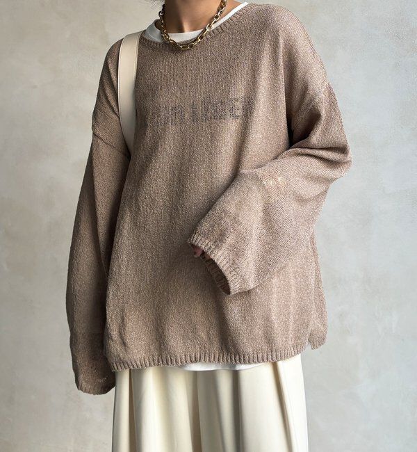  「ペーパーヤーンプルオーバー」|ニット・セーター|