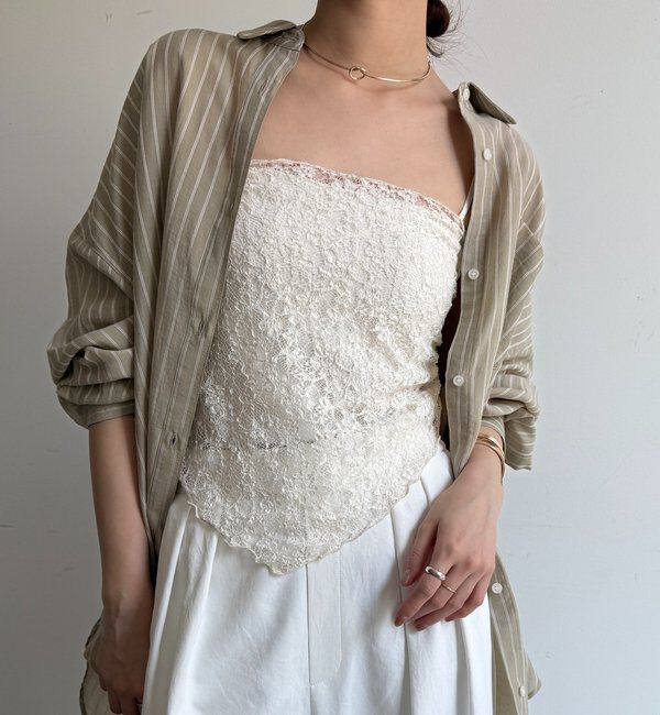  「レースマグネット付スカーフ」|マフラー|