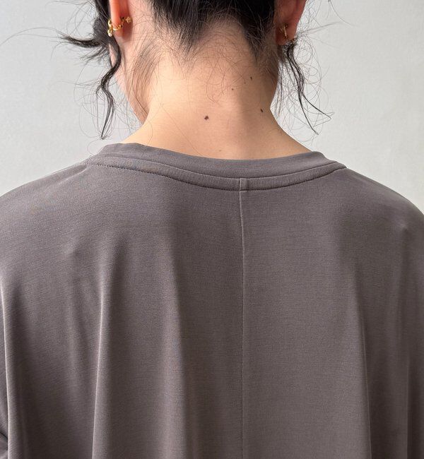  「【セットアップ可能】フロッキー肩タックプリントTEE」|Tシャツ・カットソー|