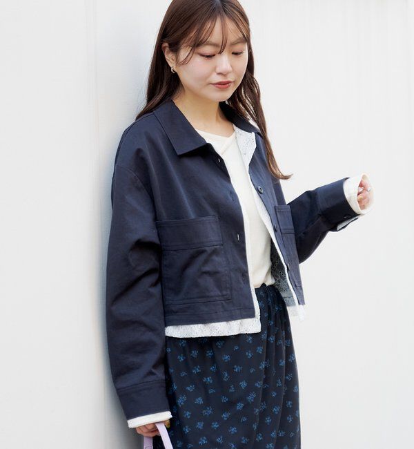  「【WEB先行/SETUP対応】レイヤードショートシャツジャケット」|その他|