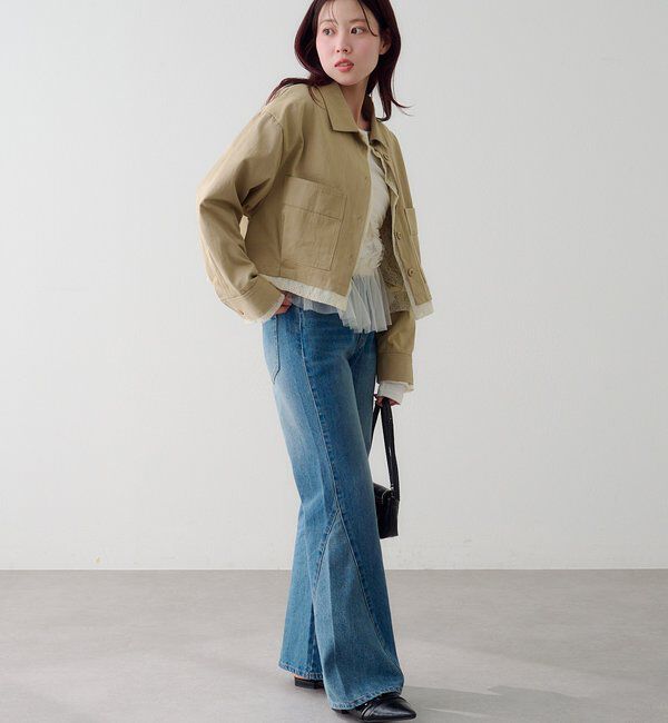  「【WEB先行/SETUP対応】レイヤードショートシャツジャケット」|その他|