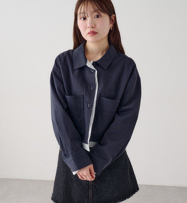  「【WEB先行/SETUP対応】レイヤードショートシャツジャケット」|その他|