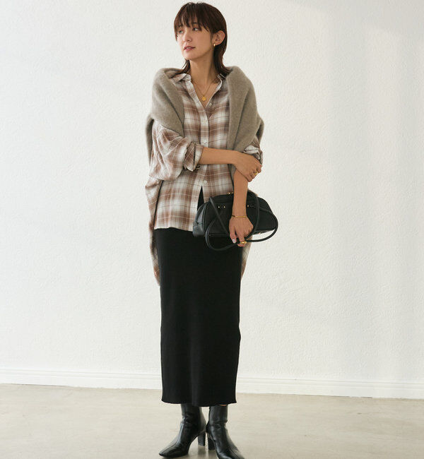  「ウォッシュドチェックワイドシャツ」|シャツ・ブラウス|