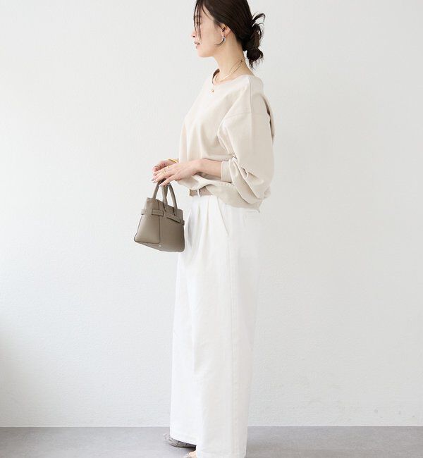  「【前後２way仕様】ボートネック2wayスウェット」|Tシャツ・カットソー|