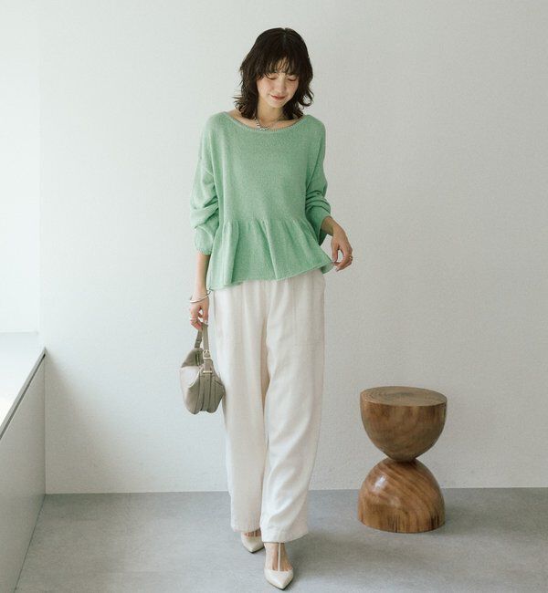  「【セットアップ可/こなれ感抜群】ガーメントダイ2wayワイドパンツ」|チノ|