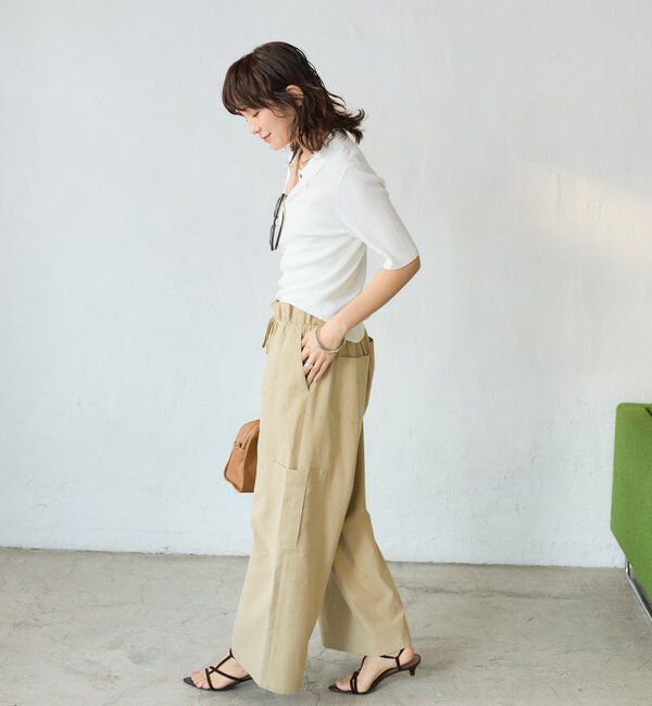  「【A・MONN(アモン)】ミリタリーWウエストカーゴパンツ」|チノ|