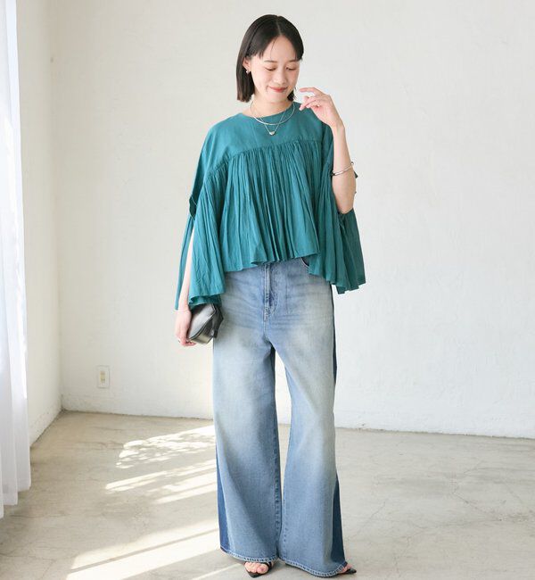  「予約【着映え】ギャザーボリュームブラウス」|シャツ・ブラウス|