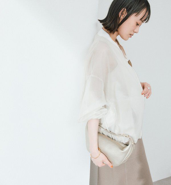  「予約【ほどよい抜け感】グロッシーシアーブルゾン」|ブルゾン・スタジャン|