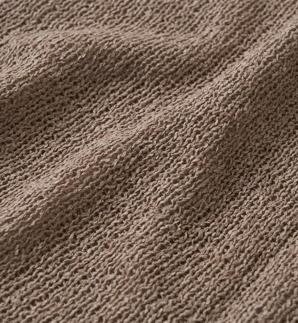  「【通気性/吸水速乾性/軽量/防シワ性】ペーパーポンチョニット」|ニット・セーター|