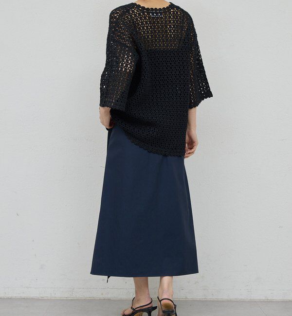  「【HERITANOVUM】コットンペーパークロシェットプルオーバー」|ニット・セーター|